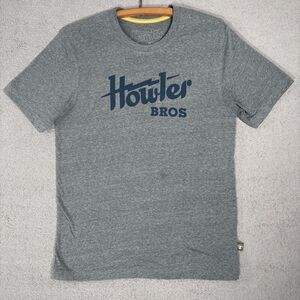 Howler Bros T Shirt Men’s Size M Gray Logo‎ Basic Minimalist Graphic Print